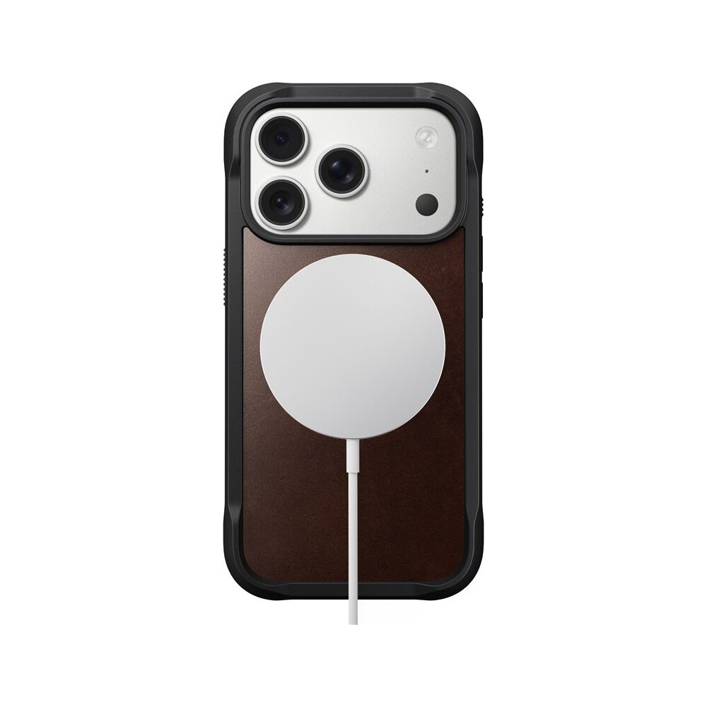 Nomad-Rugged-Leather-Case-Horween-MagSafe-kozeny-kryt-iPhone-17-Pro-Rustic-Brown