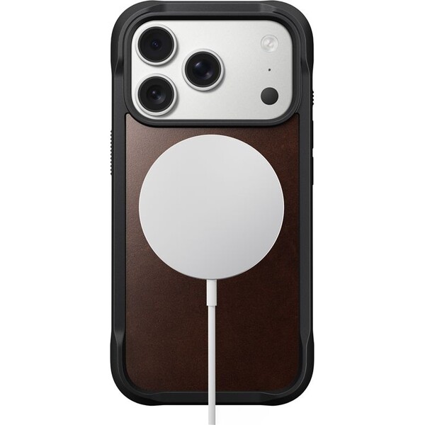 Nomad-Rugged-Leather-Case-Horween-MagSafe-kozeny-kryt-iPhone-17-Pro-Rustic-Brown