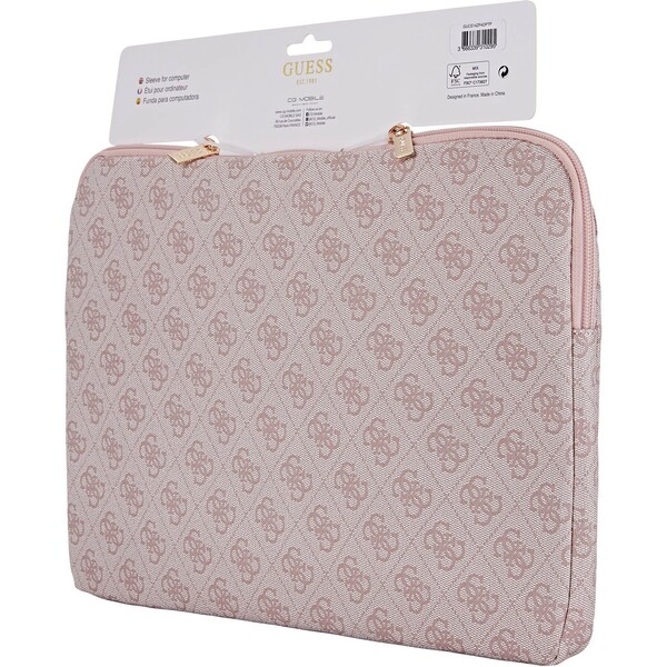 Guess-PU-4G-Triangle-Logo-obal-pro-notebook-14-ruzovy