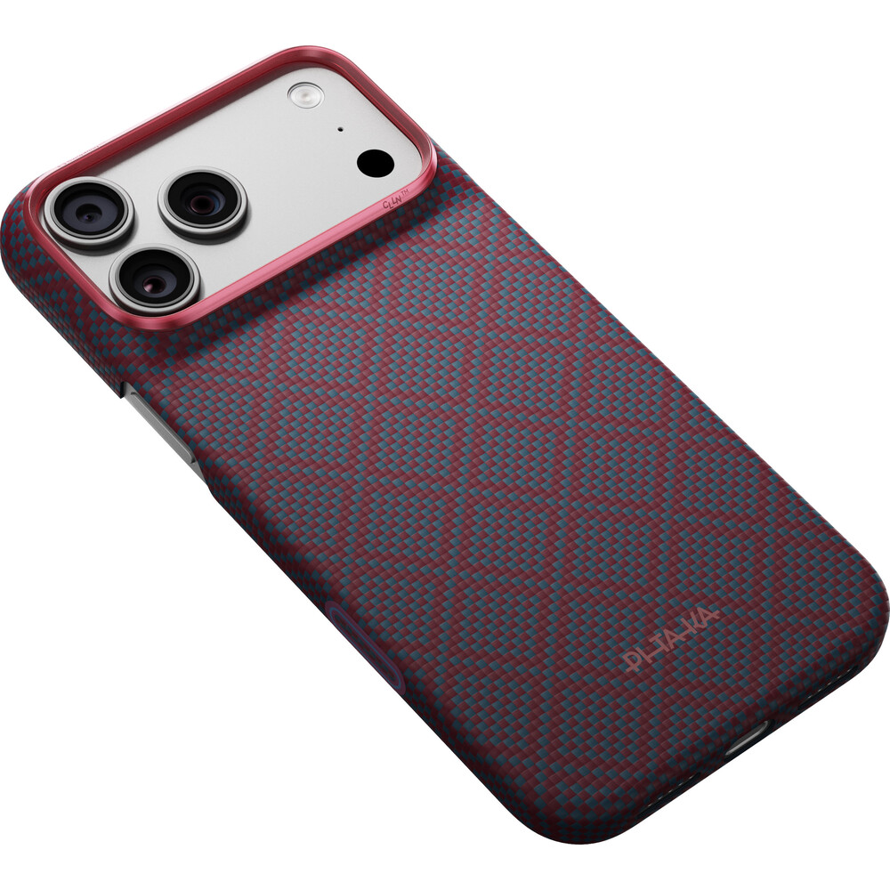 Pitaka-Edge-Case-Argyle-MagSafe-kryt-iPhone-18-Pro-Max-Blue-s-Red