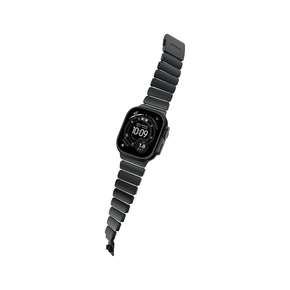 Nomad-Stratos-Band-FKM-reminek-Apple-Watch-45-46-49mm-Black-Titanium-Icy-Blue