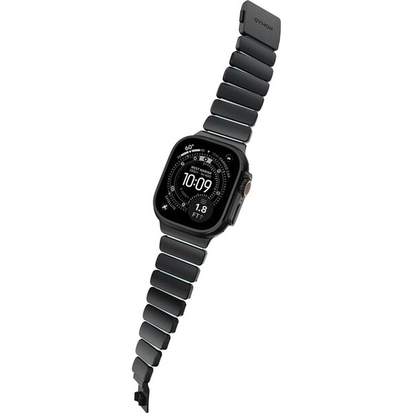 Nomad-Stratos-Band-FKM-reminek-Apple-Watch-45-46-49mm-Black-Titanium-Icy-Blue