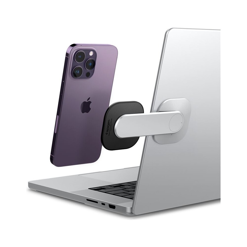 Spigen-OneTap-Monitor-Laptop-Mount-S312-nalepovaci-MagSafe-drzak-stribrny