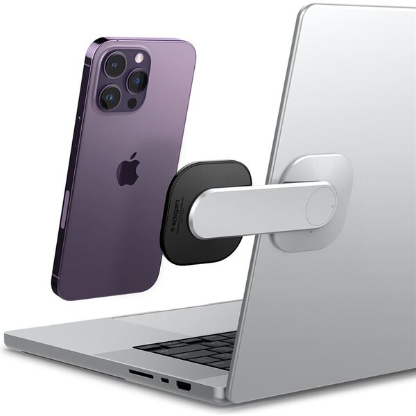 Spigen-OneTap-Monitor-Laptop-Mount-S312-nalepovaci-MagSafe-drzak-stribrny