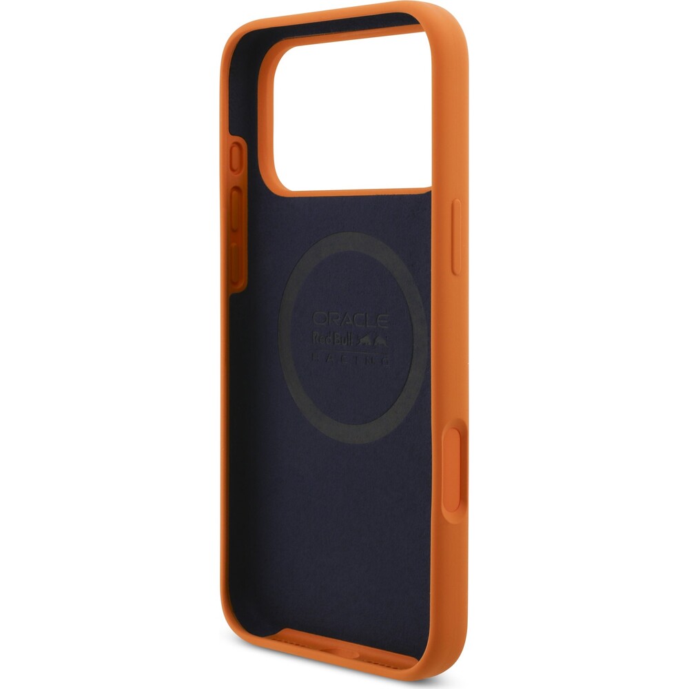 Oracle-Red-Bull-Racing-Silicone-MV1-MagSafe-kryt-iPhone-17-Pro-Max-oranzovy