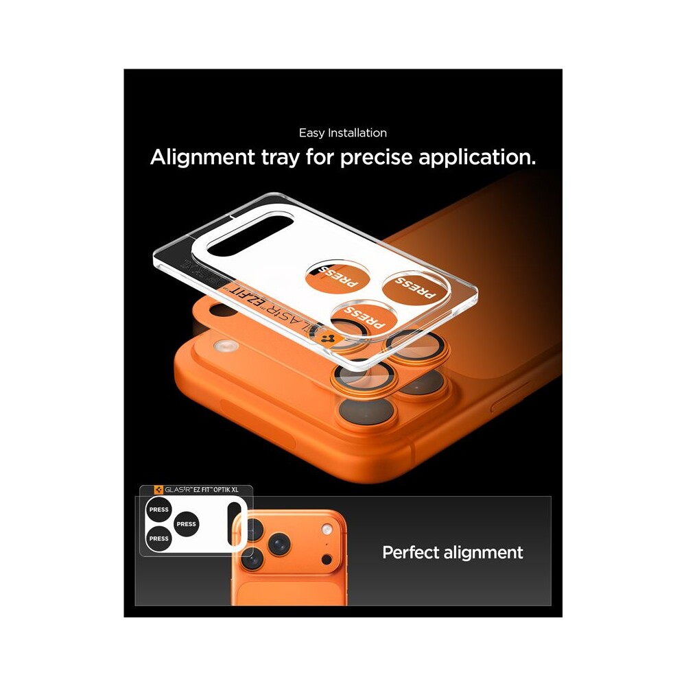 Spigen-Glass-tR-EZ-Fit-Optik-Pro-XL-sklo-na-fotoaparat-iPhone-17-Pro-oranzove