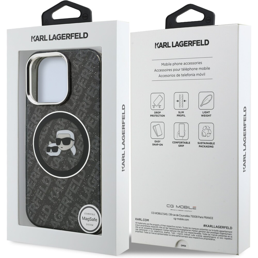 Karl-Lagerfeld-IML-K-CH-Heads-Repeated-Logo-MagSafe-kryt-iPhone-15-Pro-cerny