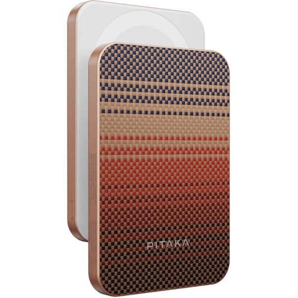 Pitaka-Powerbanka-15W-5000mAh-Qi2-MagSafe-Sunset