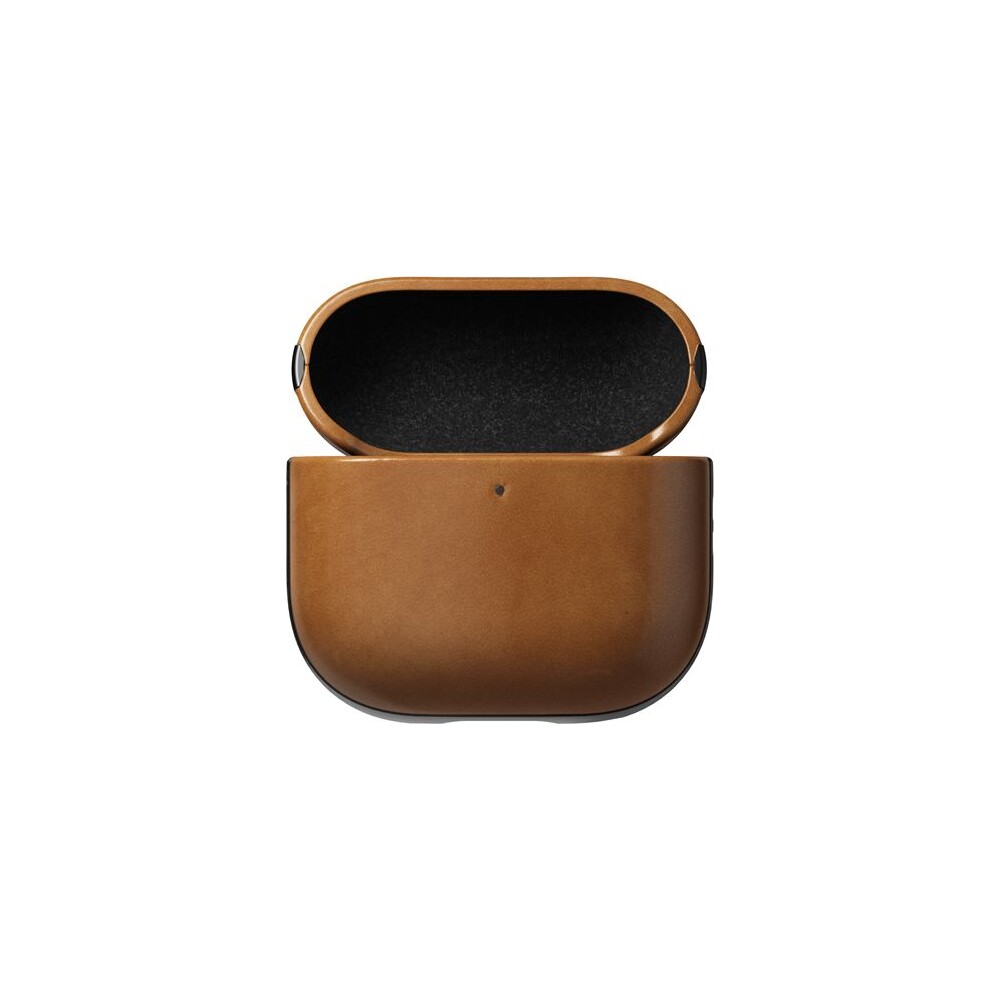 Nomad-Modern-Leather-pouzdro-Apple-Airpods-4-hnede