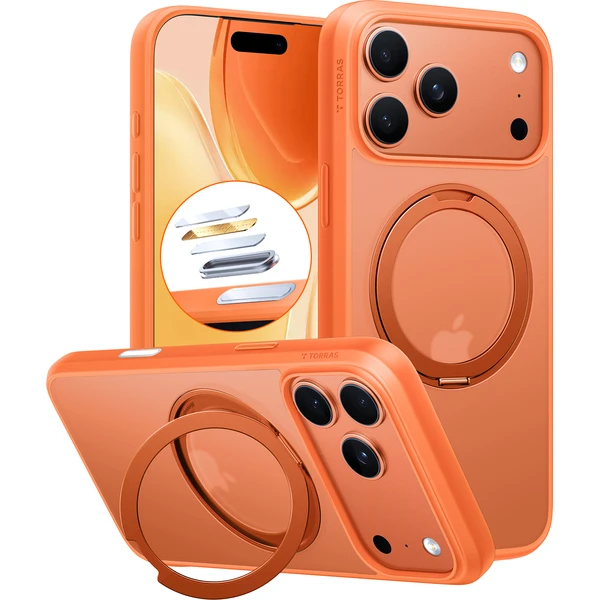 Torras-Ostand-Pro-MagSafe-kryt-iPhone-17-Pro-energy-orange