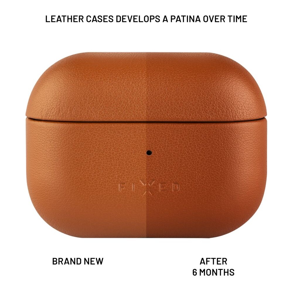 FIXED-PodsLeather-kozene-pouzdro-pro-Apple-AirPods-3-hnede