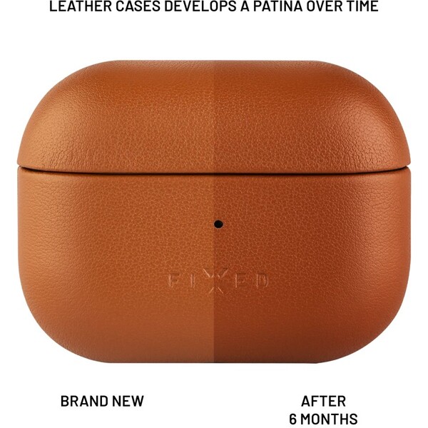 FIXED-PodsLeather-kozene-pouzdro-pro-Apple-AirPods-3-hnede