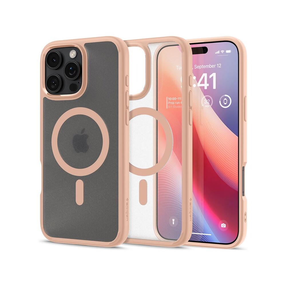 Spigen-Ultra-Hybrid-MagSafe-kryt-iPhone-16-Pro-Max-frost-rose-titanium