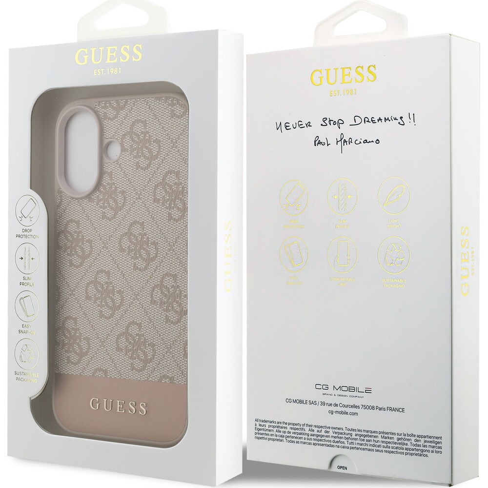 Guess-PU-4G-Stripe-Zadni-Kryt-pro-iPhone-17-ruzovy
