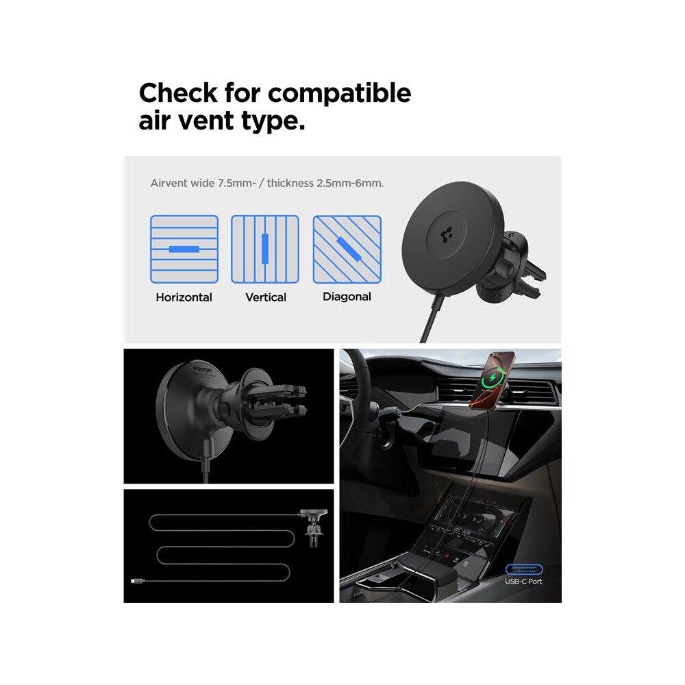 Spigen-OneTap-Pro-4-Airvent-Qi2-MagSafe-drzak-do-mrizky-ventilace-s-nabijenim