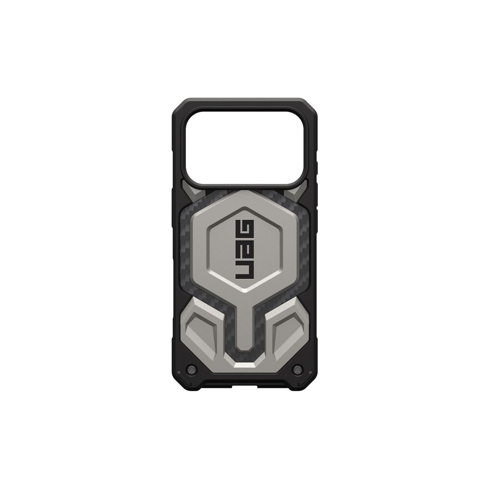 UAG-Monarch-Pro-MagSafe-Titanium-kryt-iPhone-17-Pro-stribrny