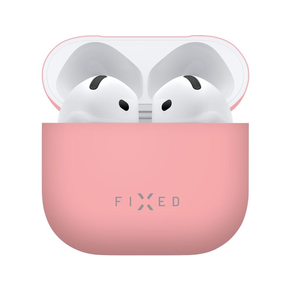 FIXED-Silky-silikonove-pouzdro-pro-Apple-AirPods-4-ruzove