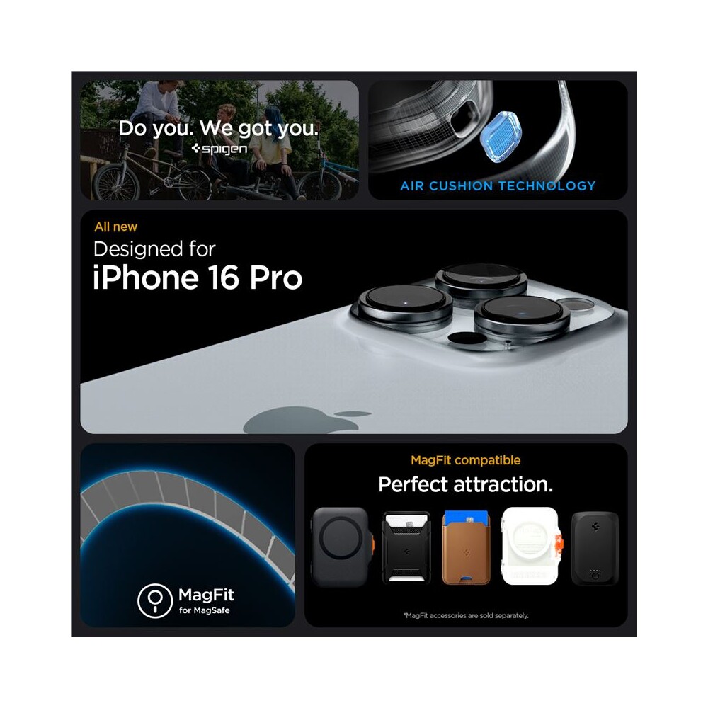 Spigen-Rugged-Armor-MagSafe-kryt-iPhone-16-Pro-matte-black