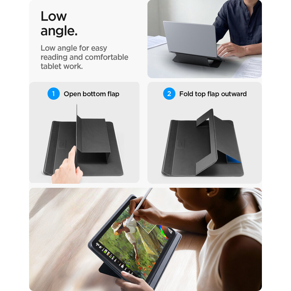 Spigen-Slim-Fold-Laptop-Stand-LD201-S7-stojanek-cerny