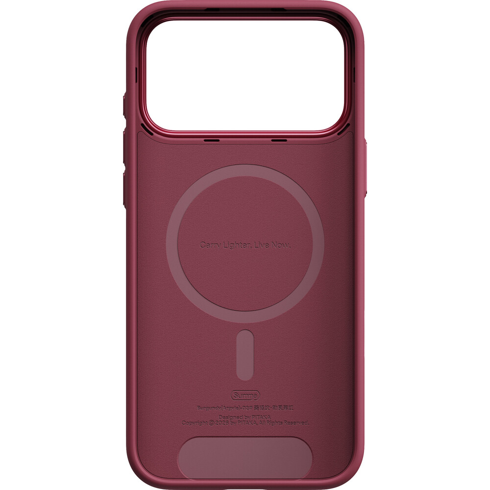Pitaka-Summa-Case-Argyle-MagSafe-kryt-iPhone-18-Pro-Max-Burgundy