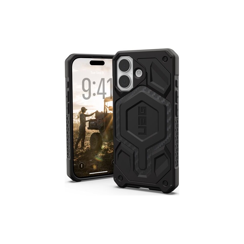 UAG-Monarch-Pro-MagSafe-Carbon-Fiber-kryt-iPhone-17-cerny
