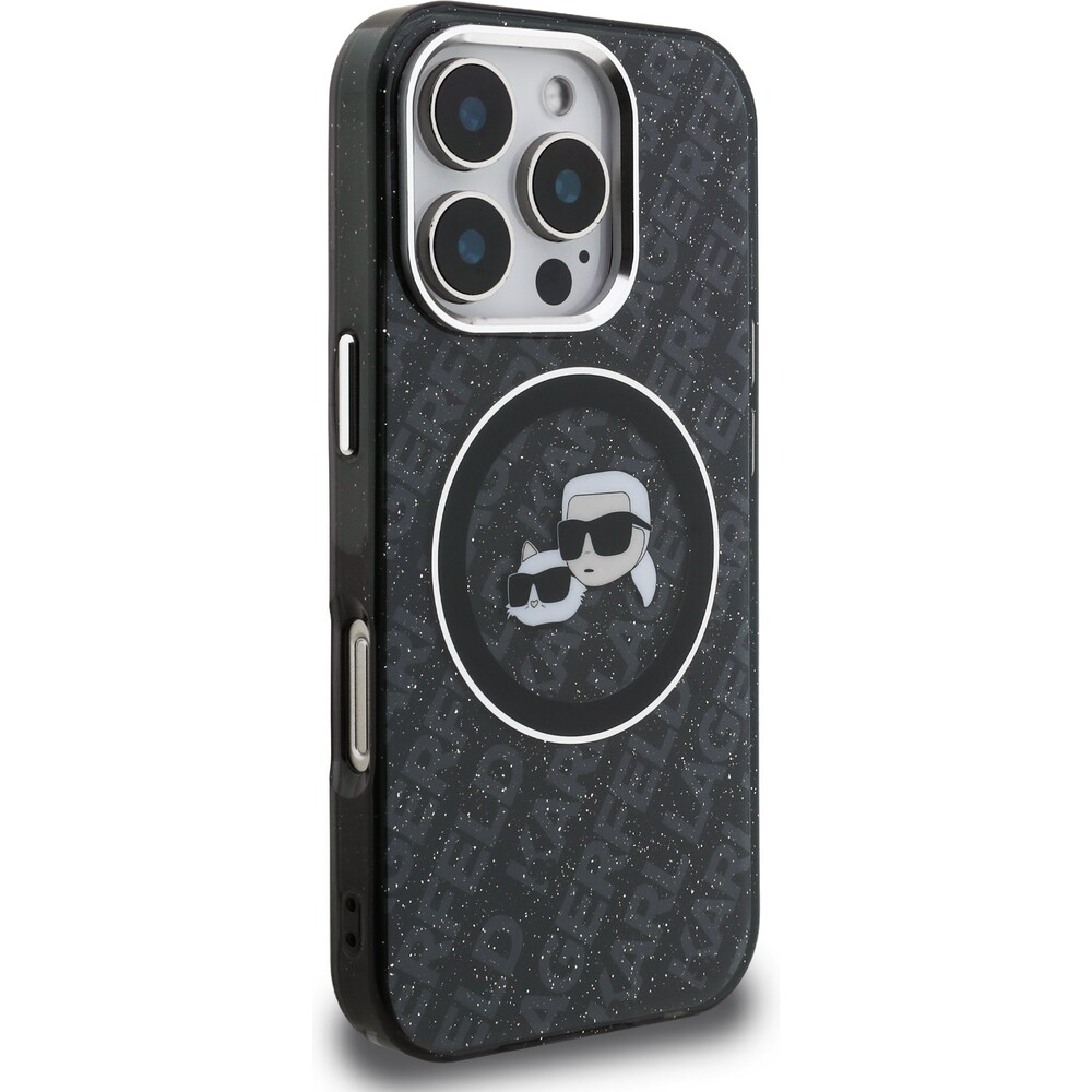 Karl-Lagerfeld-IML-K-CH-Heads-Repeated-Logo-MagSafe-kryt-iPhone-16-Pro-cerny
