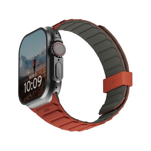 UAG-Pathfinder-reminek-Apple-Watch-49-46-45-44-42mm-olivovy-oranzovy