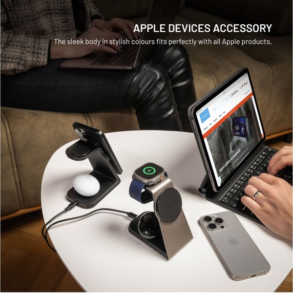 FIXED-MagPowerstation-Alu-2-nabijeci-stojanek-s-Qi2-MagSafe-15W-cerny