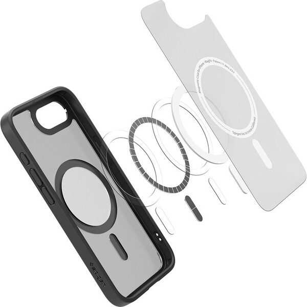 Spigen-Ultra-Hybrid-MagSafe-kryt-iPhone-17e-16e-frost-black