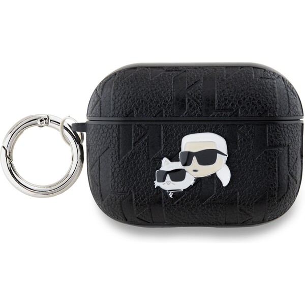 Karl-Lagerfeld-PU-Embossed-Karl-and-Choupette-Heads-pouzdro-AirPods-Pro-2-cerne