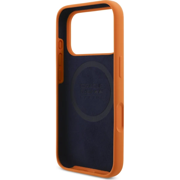 Oracle-Red-Bull-Racing-Silicone-Blue-Ring-MagSafe-kryt-iPhone-17-Pro-oranzovy