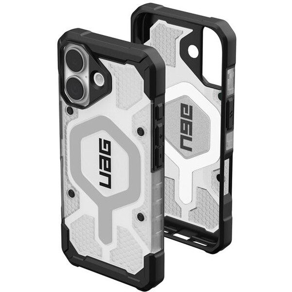UAG-Pathfinder-Clear-Magsafe-kryt-iPhone-17-ciry-stribrny