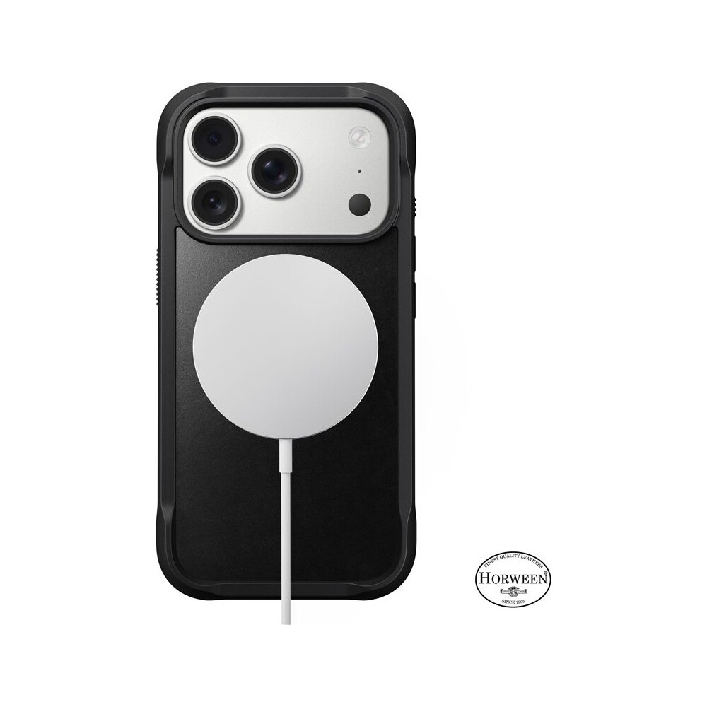 Nomad-Rugged-Leather-Case-Horween-MagSafe-kozeny-kryt-iPhone-17-Pro-Black