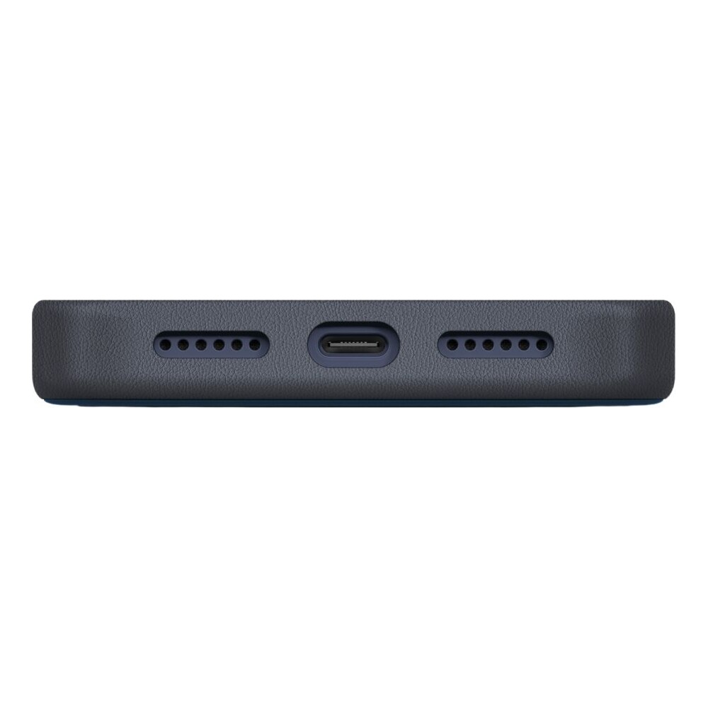 UNIQ-Lyden-DS-Premium-Leatherette-MagClick-MagSafe-kryt-iPhone-17-Pro-Max-Steel-Blue