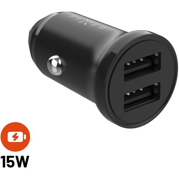 FIXED-autonabijecka-s-2xUSB-vystupem-15W-Smart-Rapid-Charge-cerna