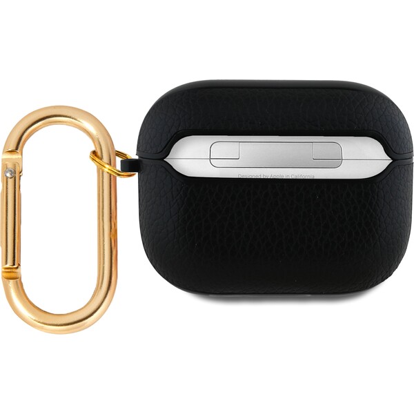 Guess-PU-Grained-Classic-Logo-pouzdro-pro-AirPods-3-cerne