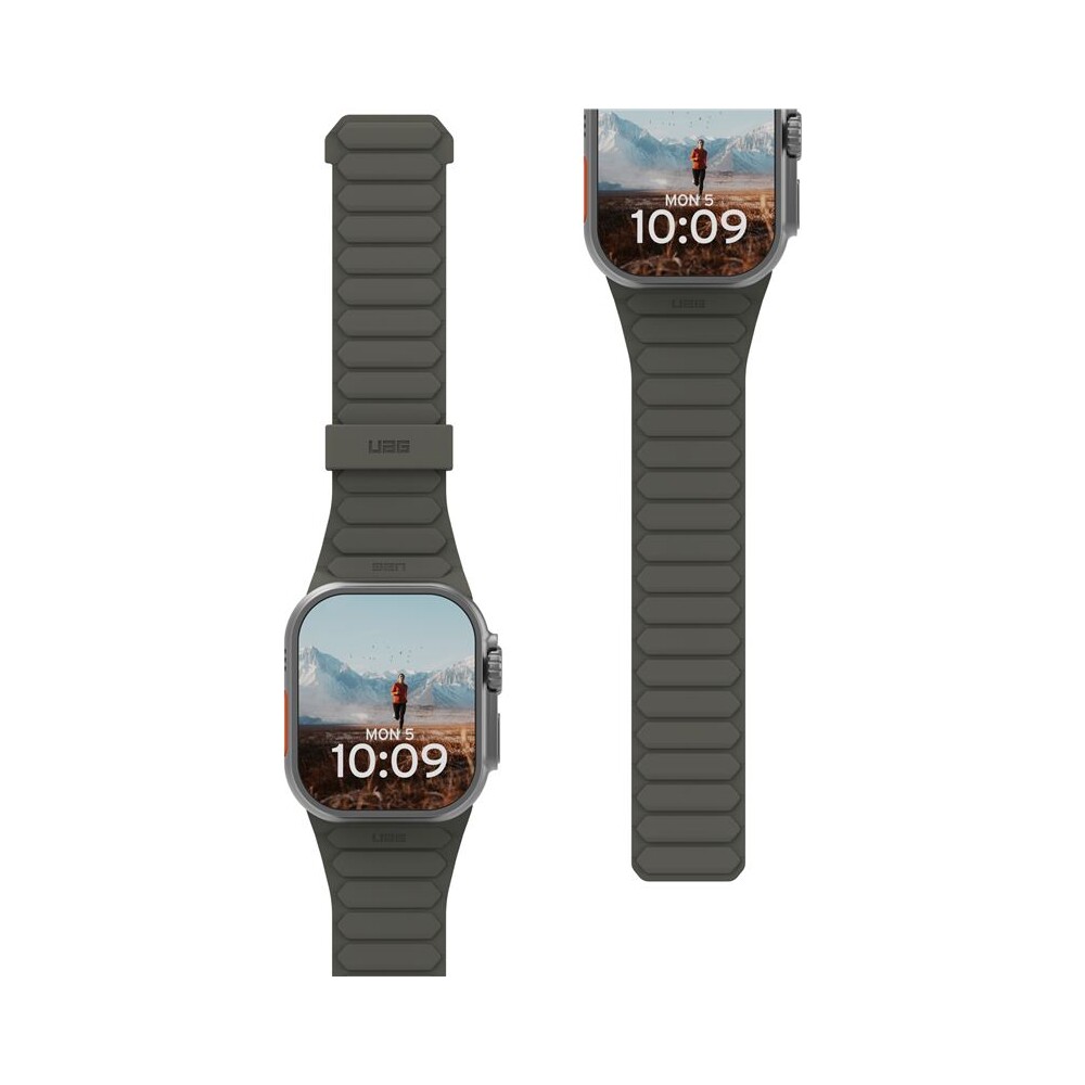 UAG-Pathfinder-reminek-Apple-Watch-49-46-45-44-42mm-olivovy-oranzovy