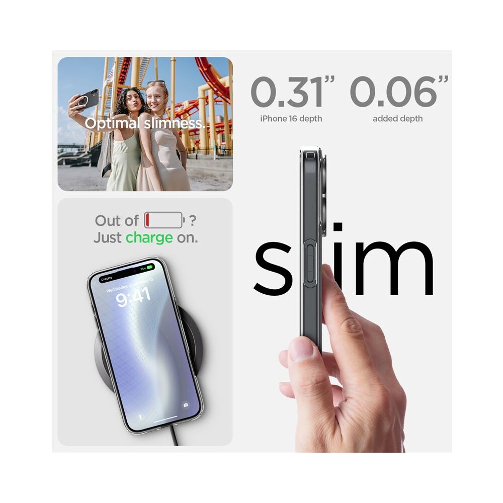 Spigen-Crystal-Flex-MagSafe-kryt-iPhone-16-crystal-clear