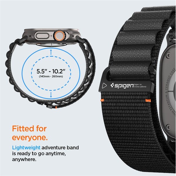 Spigen-Fabric-Band-hook-reminek-Apple-Watch-49-46-45-44mm-cerny