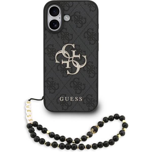 Guess-PU-4G-Metal-Logo-Strap-kryt-iPhone-17-cerny