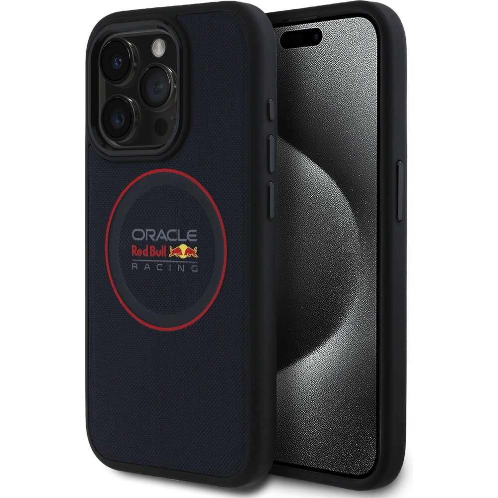 Oracle-Red-Bull-Racing-PU-Leather-Red-Ring-MagSafe-kryt-iPhone-15-Pro-Max-modry