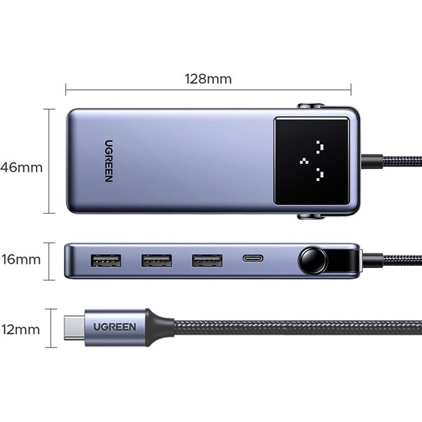 UGREEN-Uno-7v1-USB-C-Hub-120W-sedy