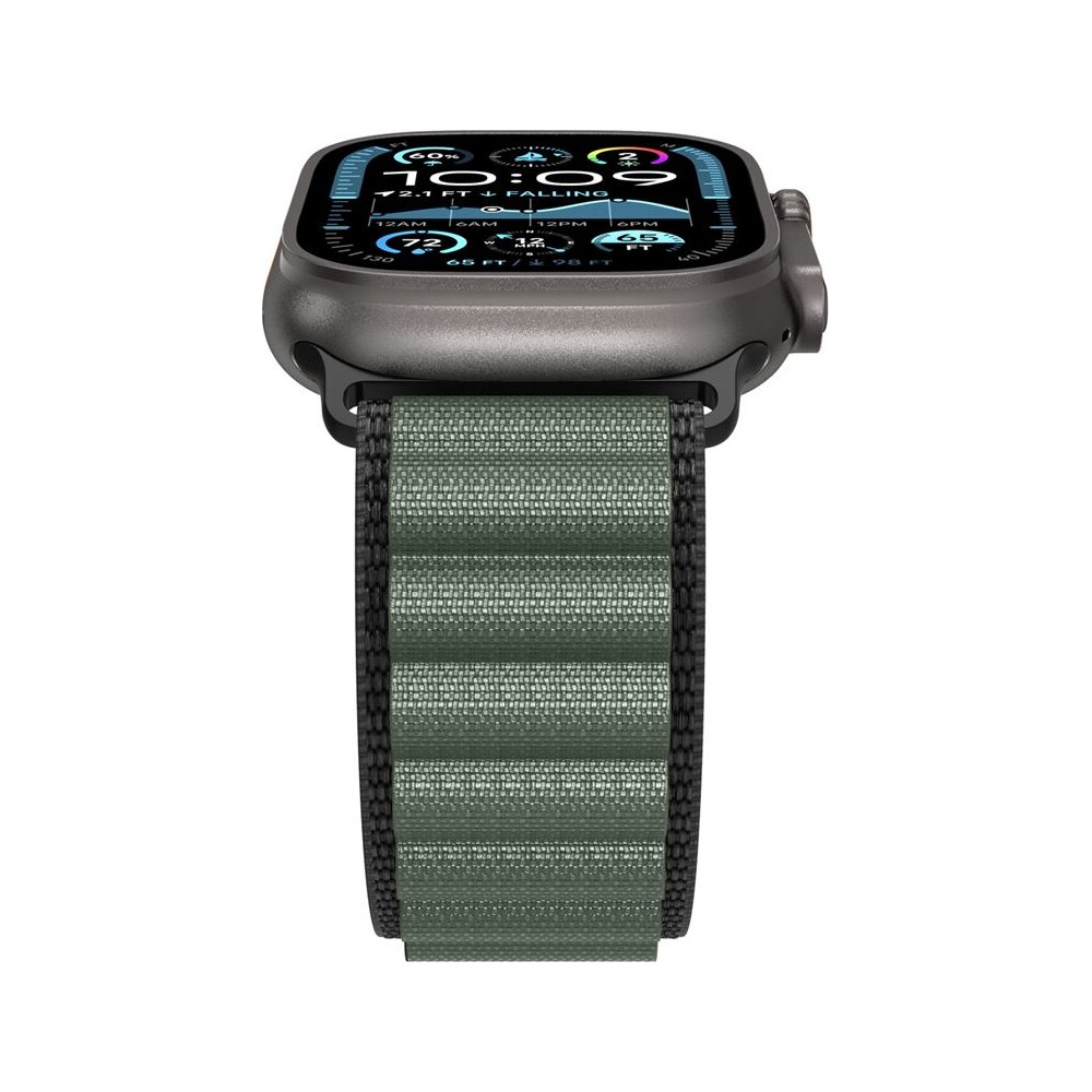 Spigen-Fabric-Band-hook-reminek-Apple-Watch-49-46-45-44mm-cerny-zeleny