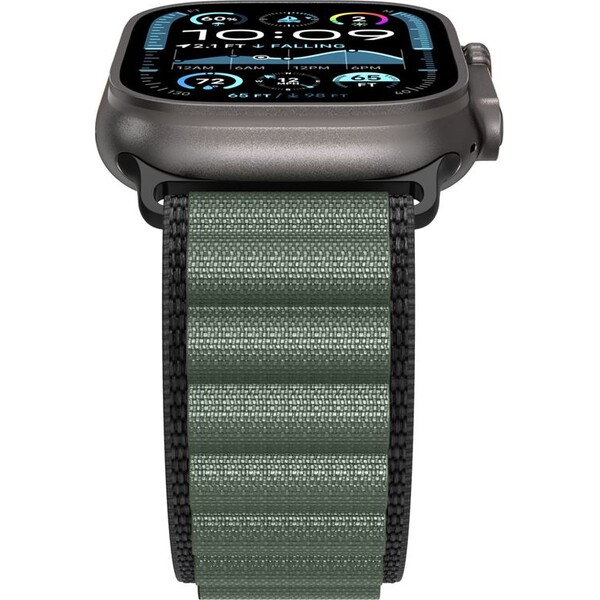 Spigen-Fabric-Band-hook-reminek-Apple-Watch-49-46-45-44mm-cerny-zeleny