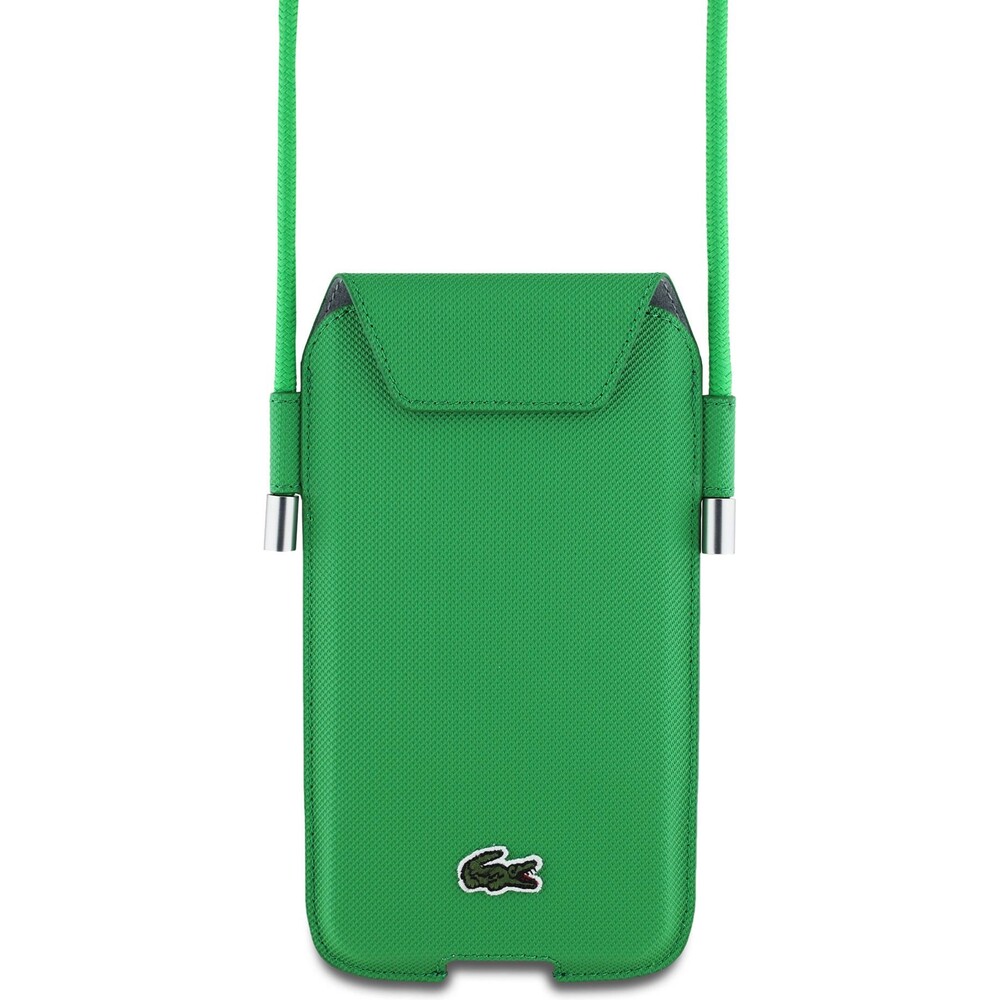 Lacoste-PVC-Iconic-Petit-Pique-pouzdro-na-telefon-XL-zelene