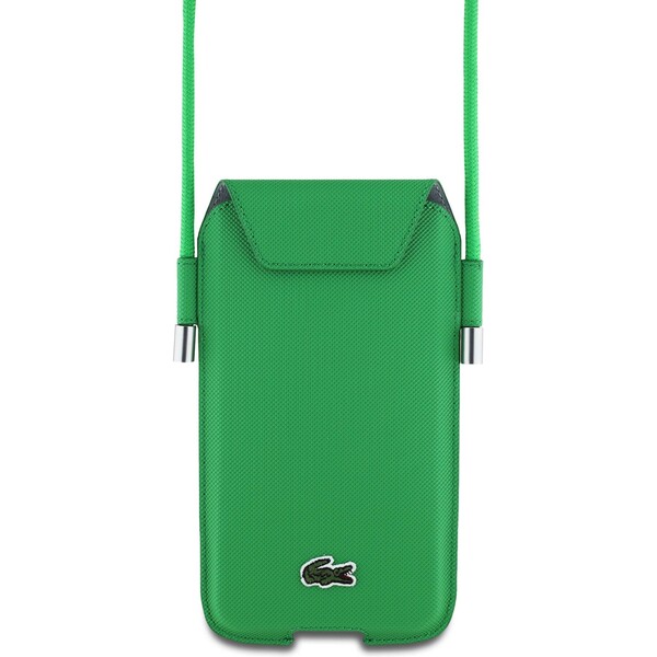 Lacoste-PVC-Iconic-Petit-Pique-pouzdro-na-telefon-XL-zelene