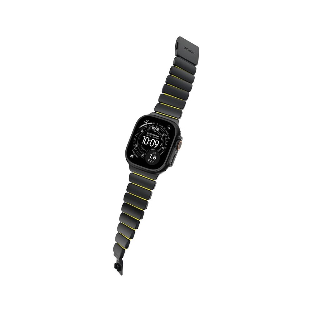 Nomad-Stratos-Band-FKM-reminek-Apple-Watch-45-46-49mm-Black-Titanium-Volt