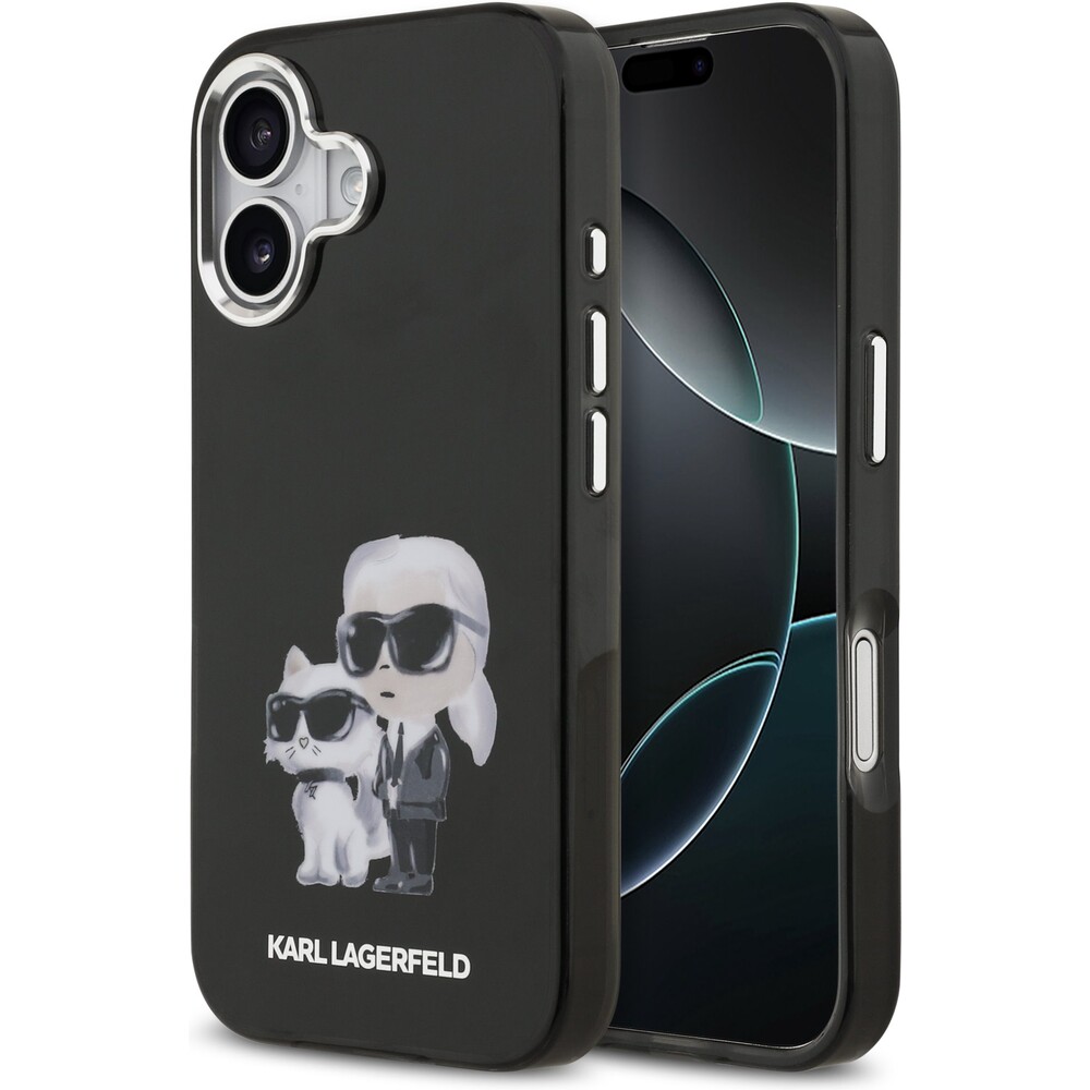 Karl-Lagerfeld-IML-Aquarelle-Karl-and-Choupette-kryt-iPhone-17-cerny