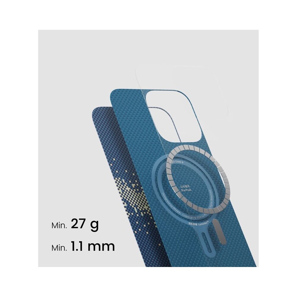 Pitaka-StarPeak-Luminous-Case-svitici-kryt-iPhone-16-Pro-Milky-way-galaxy