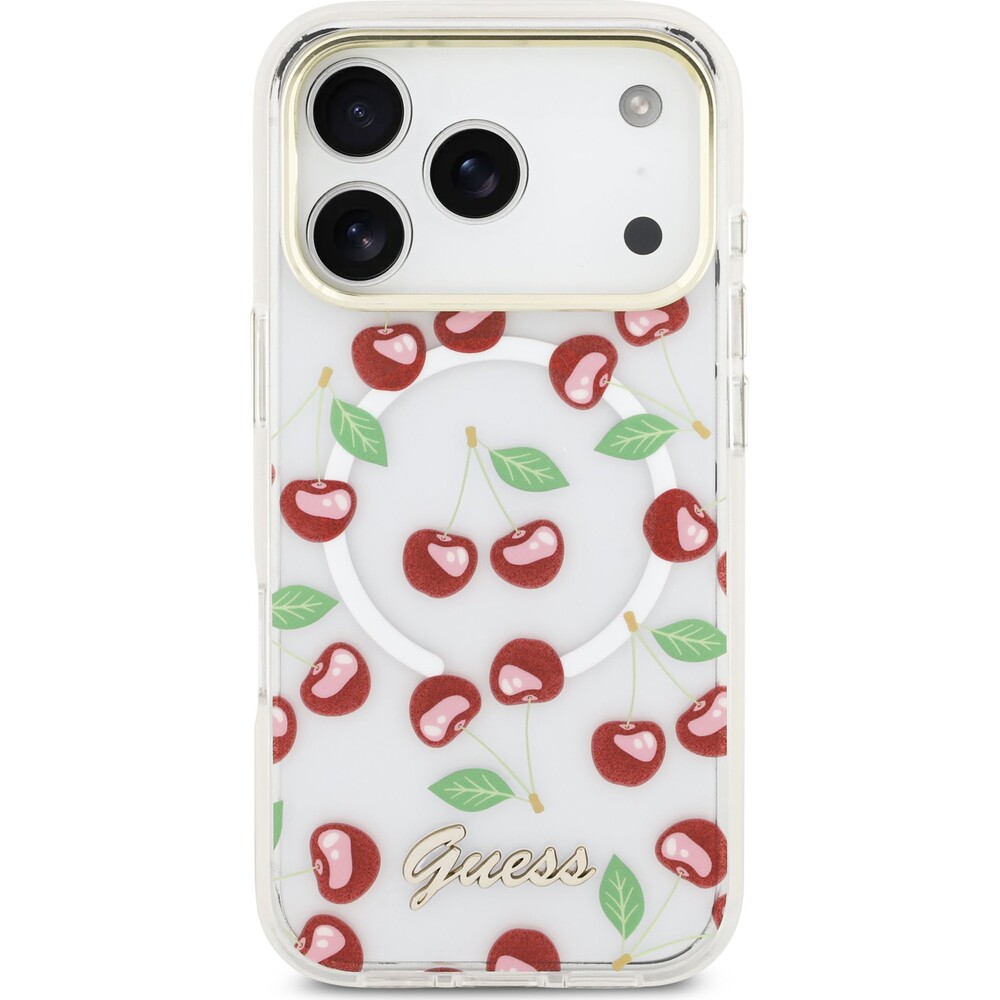 Guess-IML-Glitter-Cherry-MagSafe-kryt-iPhone-17-Pro